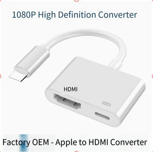 Câble de mise en miroir d'écran HDMI compatible avec Apple, convertisseur vidéo HD pour téléphone portable vers TV - Product Image 4