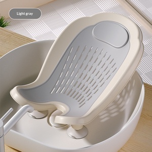 Support <span class=keywords><strong>de</strong></span> bain pour bébé, coussin <span class=keywords><strong>de</strong></span> douche creux avec drainage, siège <span class=keywords><strong>de</strong></span> baignoire antidérapant confortable pour <span class=keywords><strong>nouveau</strong></span>-<span class=keywords><strong>né</strong></span>, pour un lavage doux du corps du bébé - Product Image 5