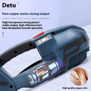 Máquina flejadora de fusión en caliente V2 de fácil manejo para cajas de madera tipo exportación de alimentos, sin hebillas de acero para ladrillos - Product Image 3