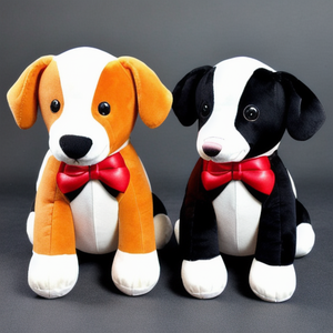 Giocattolo di peluche cane personalizzato piccolo cucciolo di peluche giocattolo elettronico musicale da passeggio per cani peluche - Product Image 1