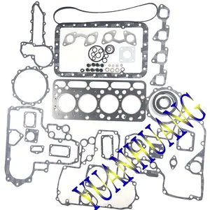 Juego de juntas de motor V1502, conjunto de juntas completas de reacondicionamiento, cubierta de junta de culata, sello de cigüeñal para motor KUBOTA V1502