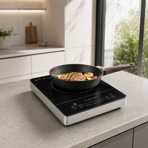 Cocina de Inducción Cuadrada Grande de un Solo Quemador con Control Manual para Hotpot y Cena, Cocina de Bajo Consumo Energético - Product Image 1