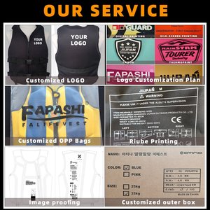 سترة نجاة كبيرة الحجم للبالغين للإنقاذ المائي في الهواء الطلق، سترة واقية من الفيضانات للقوارب وصيد الأسماك في الشلالات - سترة أمان عالية الوضوح - Product Image 2