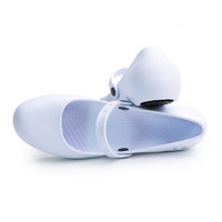 Chaussures d'infirmière blanches confortables à bout rond et à bout bas Chaussures de travail pour serveur d'hôtel Matériau EVA Chaussures de chef noires