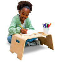 Bureau portable en bois naturel de haute qualité, design moderne, table d'activités pour l'étude et le jeu, pour la maison, pour bébés et enfants