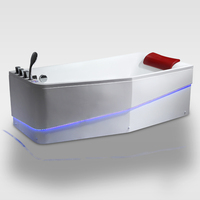 Baignoire rectangulaire en acrylique, livraison gratuite, luxe, nouveau design, vente en gros