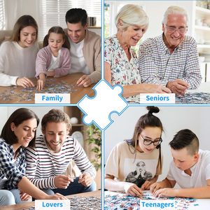 Casse-tête personnalisé en érable de <span class=keywords><strong>1000</strong></span> <span class=keywords><strong>pièces</strong></span> pour adultes, adolescents, enfants, avent, compte à rebours des vacances de 6 jours, casse-tête - Product Image 6