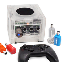 Contrôleur sans fil pour console nintendo gamecube, contrôleur NGC, Transparent, noir, BlueRetro Motor Eor