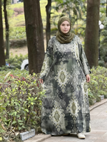 Robes islamiques en lin pour femmes, col rond, manches longues, longueur cheville, modestes, style traditionnel musulman, vente en gros ODM