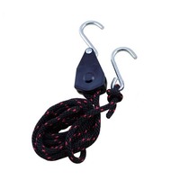 1/4 "Cliquet de corde Sidewinder avec cordes en polypropylène tressé, tendeur de tente à cliquet de corde de 1/4 pouces, arrimage à cliquet de corde pour bateau