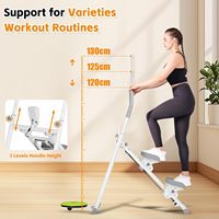 Appareil de fitness multifonctionnel pliable pour l'intérieur, idéal pour la maison : Stepper et simulateur d'escalade