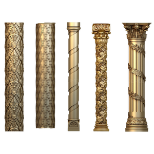 Embellecedor de azulejo de fundición de cobre de diseño personalizado al por mayor precio de fábrica accesorio de metal de construcción protección de embalaje de cartón para - Product Image 2