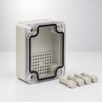 Boîtier de jonction extérieur étanche IP65/IP67 avec loquet à bascule, boîtier électrique en PC/ABS pour usage industriel