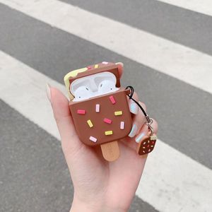 Lovely Cute Ice Cream Cartoon 3D Silicone Earphone <strong>Case</strong> <strong>Cover</strong> for <strong>Airpods</strong> 1 2 3 <strong>Pro</strong> 4 - Product Image 5