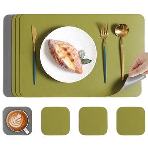 Tùy chỉnh nhà hàng Bảng trang trí phụ kiện chịu nhiệt <span class=keywords><strong>Mat</strong></span> placemat da cho bàn ăn - Product Image 5