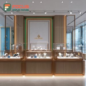 Meubles de magasin de bijoux sur mesure, cadre en bois, espace boutique, vitrine en verre - Product Image 3