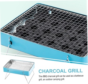 Barbacoa Moderna Integrada Desechable para Exteriores, Ideal para Picnic en Grupo, Baja Emisión de Humo, de Hierro y Metal, Ajustable, con Encendido Automático, Ecológica - Product Image 3