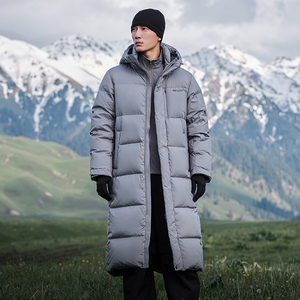 Veste <span class=keywords><strong>longue</strong></span> en duvet d'oie pour homme PELLIOT, vêtements d'extérieur, coupe-vent d'hiver, rembourrage 700, 90% épais - Product Image 4