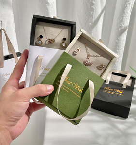 Biểu Tượng Tùy Chỉnh Sang Trọng Nhỏ Ngăn Kéo Phong Cách Đồ Trang Sức Hộp Quà Tặng Bao Bì Hộp Giấy Với Ribbon Xử Lý - Product Image 2