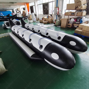 Barco inflable de doble plátano, parque de diversión acuático, 10 plazas, 14 personas, dos carriles, para el verano, 2023 - Product Image 1
