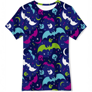 Camiseta informal <span class=keywords><strong>de</strong></span> manga corta para niños, divertida <span class=keywords><strong>noche</strong></span> <span class=keywords><strong>de</strong></span> Halloween, estampado Digital 3D, murciélago del diablo, maravillosa <span class=keywords><strong>travesura</strong></span> alegre para niños - Product Image 3