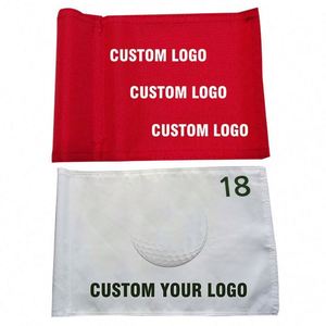 Drapeau de golf personnalisé 100 % polyester, mini drapeau de putting en nylon, drapeau de golf en nylon 14 x 20 pouces - Product Image 1