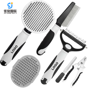 Kit di Spazzole di Lusso <span class=keywords><strong>per</strong></span> la Toelettatura di <span class=keywords><strong>Cani</strong></span> e Gatti con Rastrello in Gomma, <span class=keywords><strong>Spazzola</strong></span> Slicker e Spazzole da Bagno, Tagliaunghie <span class=keywords><strong>per</strong></span> <span class=keywords><strong>Cani</strong></span> e Gatti a <span class=keywords><strong>Pelo</strong></span> Lungo/Corto - Product Image 1