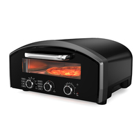 Four à pizza électrique portable rond de 13 pouces à convection à haute chaleur, vente chaude, pour un usage domestique et extérieur