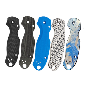 공장 맞춤형 스파이더 코나이프 매닉스 2 delica Para 2 3 샤먼 티타늄 <span class=keywords><strong>G10</strong></span> 탄소 섬유 알루미늄 목재 나이프 핸들 스케일 - Product Image 5