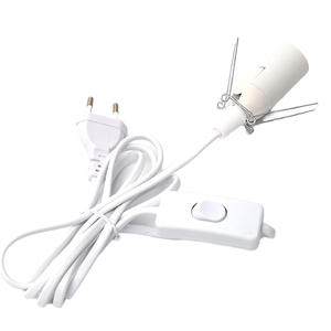 Câble de remplacement avec interrupteur intégré et prise EU E14 à pince papillon pour kit de cordon d'alimentation de lampe à sel de l'Himalaya - Product Image 1