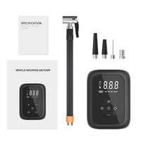 Compresseur d'air portable pour pneus de voiture, 150 PSI, pour moto, vélo électrique, vélo, pompe à ballons avec lumière LED