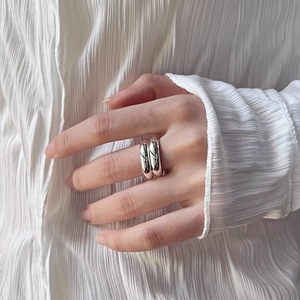 Sterling Silver Plain <b>Ring</b> For Women Geometric <b>Open</b> Design Fashion Jewelry Gift - Product Image 1