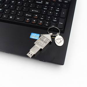 Clé USB en métal 2.0 1 Go 2 Go 4 Go, Clé USB 3.0 16 Go 32 Go 64 Go, Clé USB de 16 Go, 32 Go, 64 Go, Clé USB en forme de maison, Clé USB cadeau - Product Image 5
