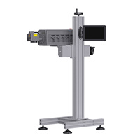 Machine de codage laser CO2 Yaomatec 30W 40W 60W pour bouteilles en plastique, impression de date et de date d'expiration haute précision