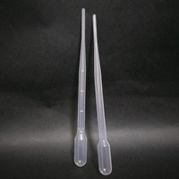 Matériel de laboratoire Fournitures 2ml 3ml 5ml 10ml Pipette Pasteur graduée transparente Pipette compte-gouttes de transfert en plastique 2ml