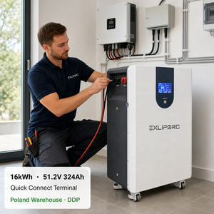 แบตเตอรี่ LiFePO4 ขนาด 16kWh 51.2V 324Ah พร้อมติดตั้ง ระบบเชื่อมต่อเร็ว คลังสินค้าโปแลนด์ สำหรับเก็บพลังงานแสงอาทิตย์สำหรับบ้าน - Product Image 1