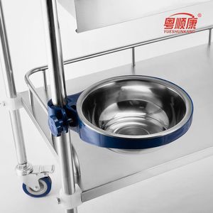 Yue Shunkang Stainless Steel Medical <b>Cart</b> Three Layer <b>Tool</b> Trolley With Drawers Hospital Use - Product Image 2