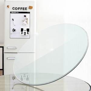 Plateau de table en verre trempé poli, forme personnalisée, verre de sécurité transparent pour la décoration de table et de mobilier domestique - Product Image 3