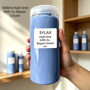 <span class=keywords><strong>Crema</strong></span> de Péptidos de Cobre Azul GHK-Cu al por Mayor, 1 kg, Antienvejecimiento, Reparación de la Barrera Cutánea, <span class=keywords><strong>Hidratante</strong></span> Facial para Piel Sensible, OEM ODM Disponible - Product Image 1