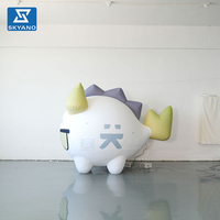Modèle de mascotte gonflable personnalisé en forme de dragon de dessin animé pour la publicité et la décoration d'événements commerciaux