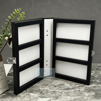 Classeur d'échantillon de carreaux de céramique avec logo personnalisé Classeur d'échantillon de livre en granit de quartz Catalogue de classeurs en verre de pierre