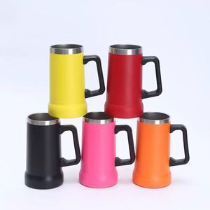 Mug à bière isotherme à double paroi en acier inoxydable Kecolove 24oz <span class=keywords><strong>avec</strong></span> poignée, personnalisable <span class=keywords><strong>avec</strong></span> logo, vente en gros - Product Image 2