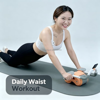 Rodillo Abdominal Automático con Rebote para Entrenamiento Deportivo para Adultos, Nuevo, para Ejercicios Abdominales en Casa