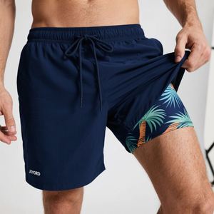 Full Customization <b>Mens</b> Swim <b>Trunks</b> with Compression Liner Swim Shorts Swimming <b>Trunks</b> Stretch Suits Quick Dry Cargo Boardshorts - Product Image 3