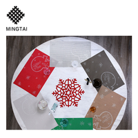 Nouveau ! Tapis de table de Noël en vinyle PVC pour la décoration de fêtes, idéal pour la salle à manger chinoise et les restaurants – Prix imbattable, OEM bienvenu.