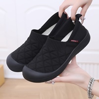 Mocassins d'été 2025 style Pékin ancien pour femmes, respirants, à semelle souple et légère, confortables, antidérapants, en tissu, pour les mamans
