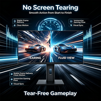 Moniteur de jeu FHD 144Hz IPS 24/27 pouces, 100% SRGB, anti-déchirure, FreeSync, pour gamer