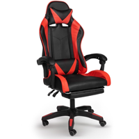 Chaise d'ordinateur de bureau avec soutien lombaire réglable à dossier haut personnalisé chaise de jeu inclinable ergonomique avec repose-pieds