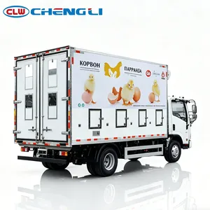 Camión Refrigerado para Transporte de Aves de Corral con Capacidad para 20000 Unidades, Camión para Transporte de Pollitos con Sistema de Ventilación - Product Image 3