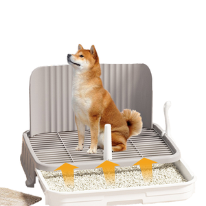 Inodoro gris para mascotas, cajón pequeño para perros, evita empujar <span class=keywords><strong>las</strong></span> <span class=keywords><strong>heces</strong></span>, fácil <span class=keywords><strong>de</strong></span> cambiar y lavar, envía el catéter urinario, caja <span class=keywords><strong>de</strong></span> arena para mascotas - Product Image 2